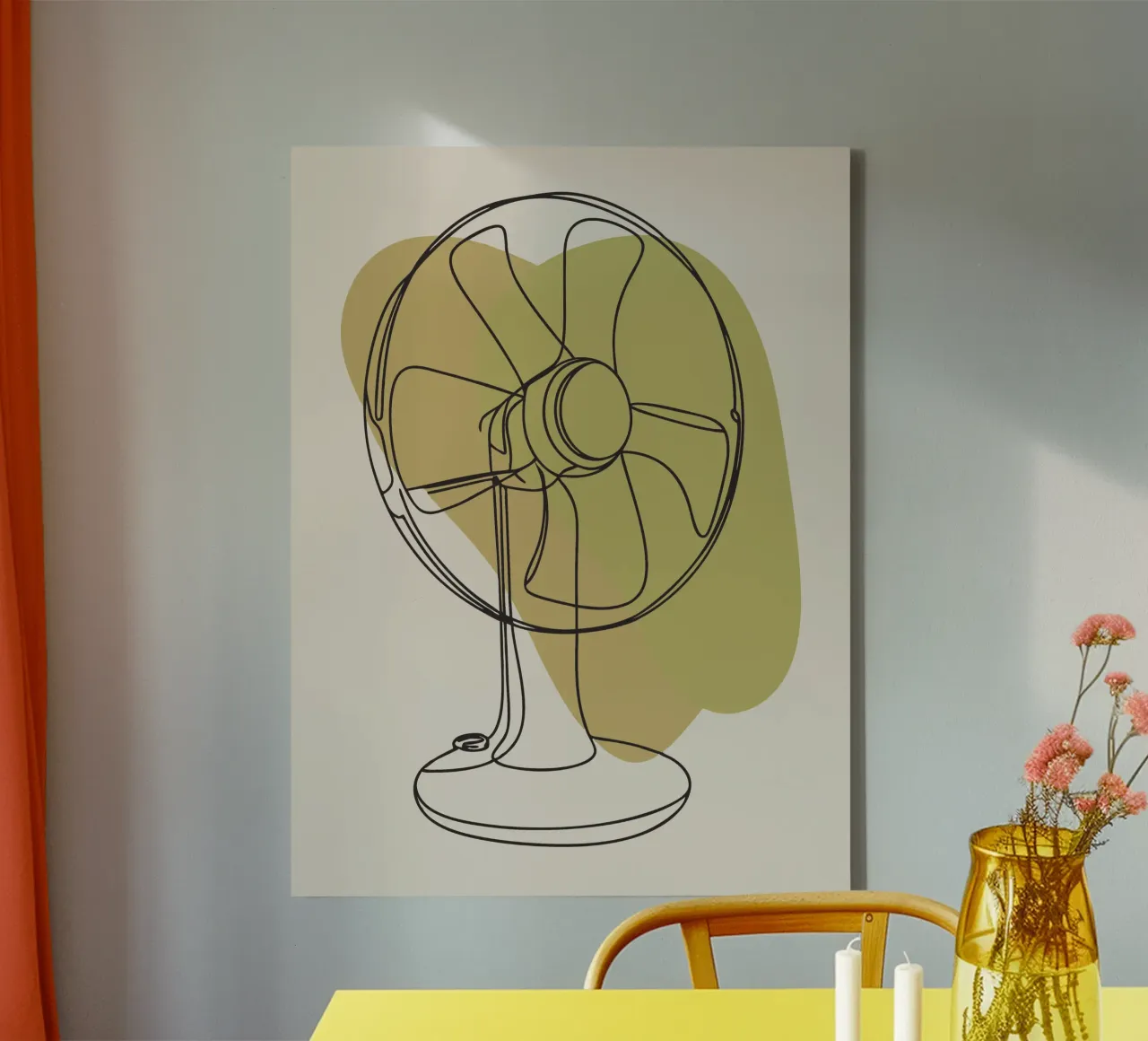 Ventilatore tela con Cornice a cassetta da RELAXING TOUCH
