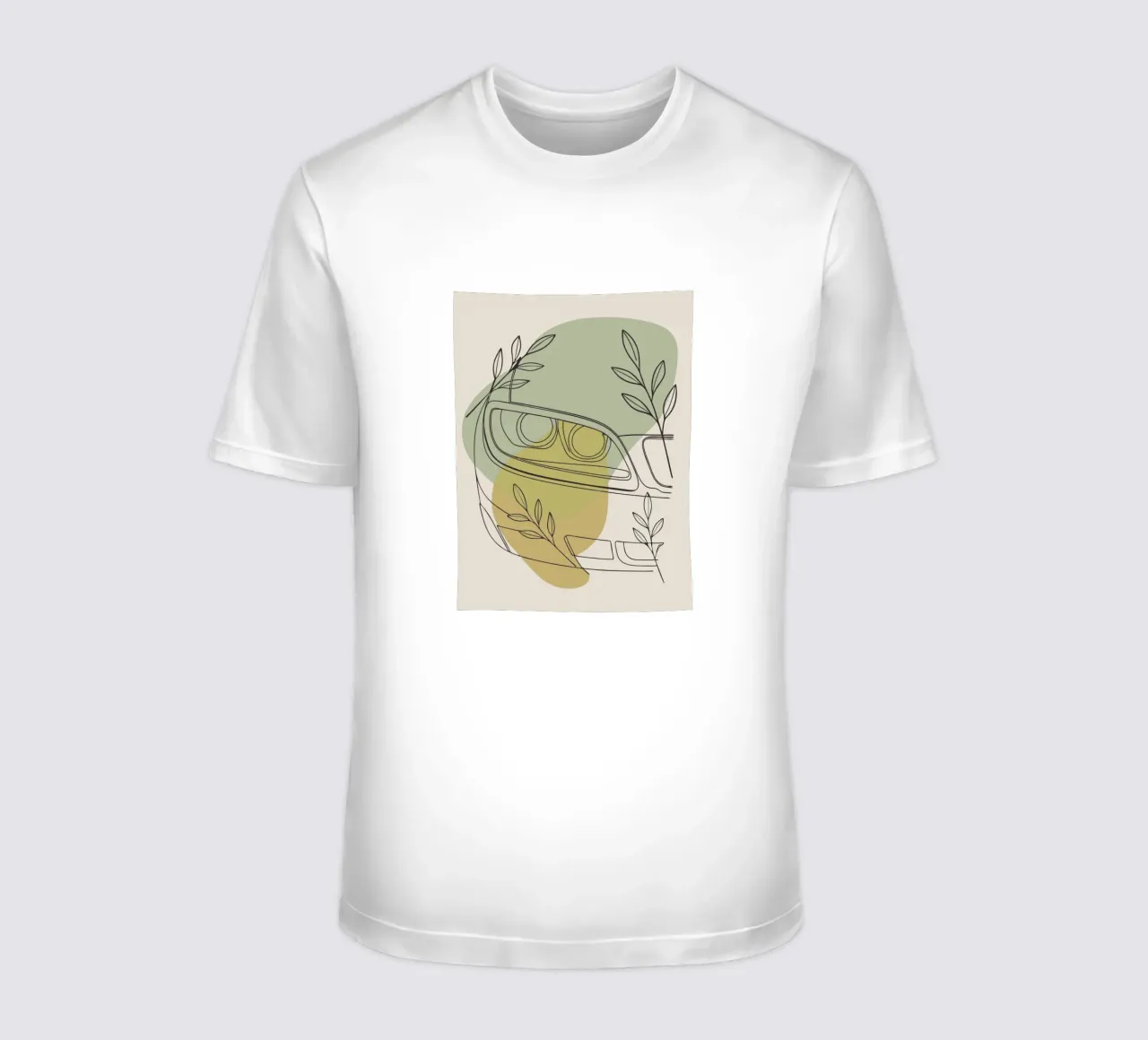 Fari dell'auto e foglie t-shirt da RELAXING TOUCH