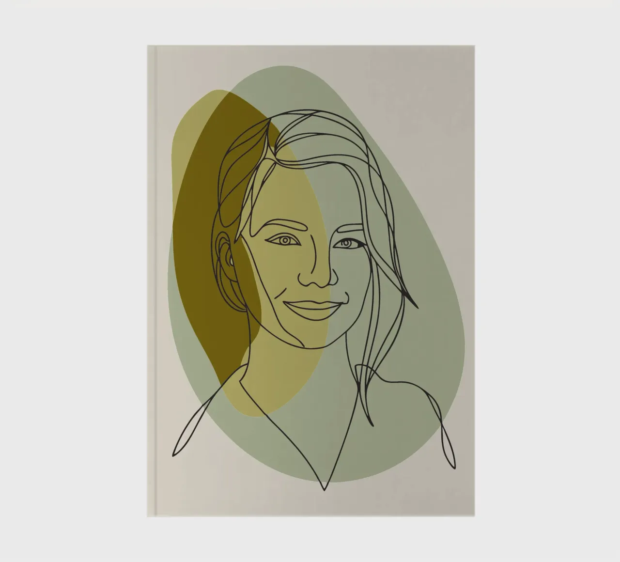 Woman's Face notebook by RELAXING TOUCH
