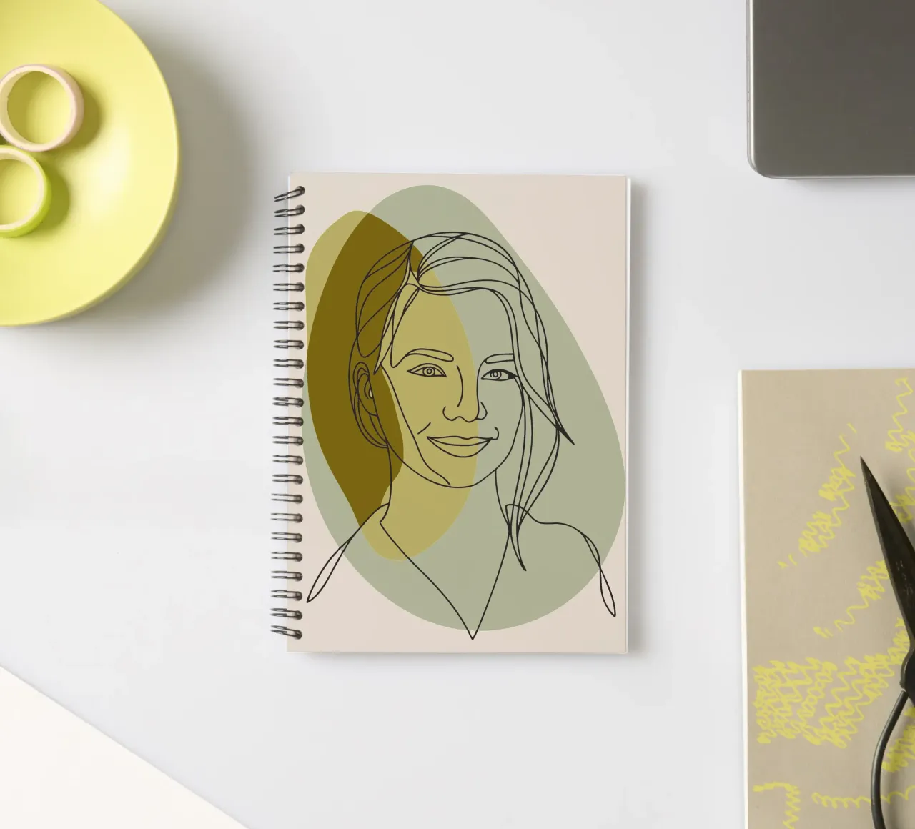 Gesicht der Frau Ringbuch von RELAXING TOUCH