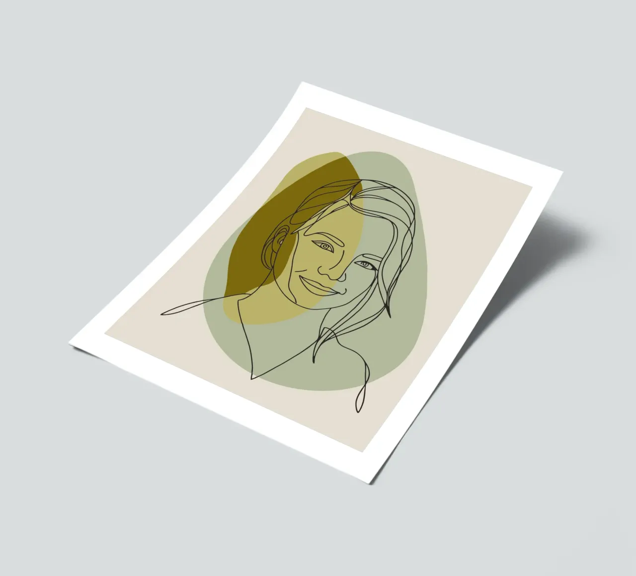 Gesicht der Frau Stickerbogen von RELAXING TOUCH