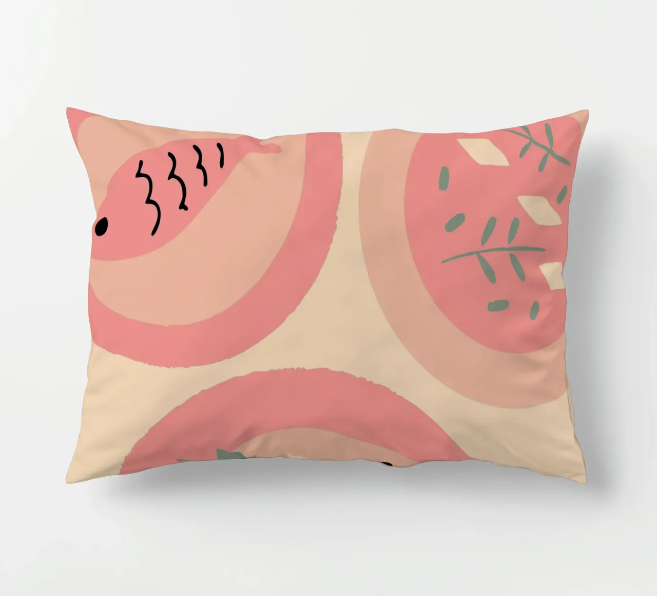 Tre piatti per la cena cuscino da TRENDY POSTER SHOP