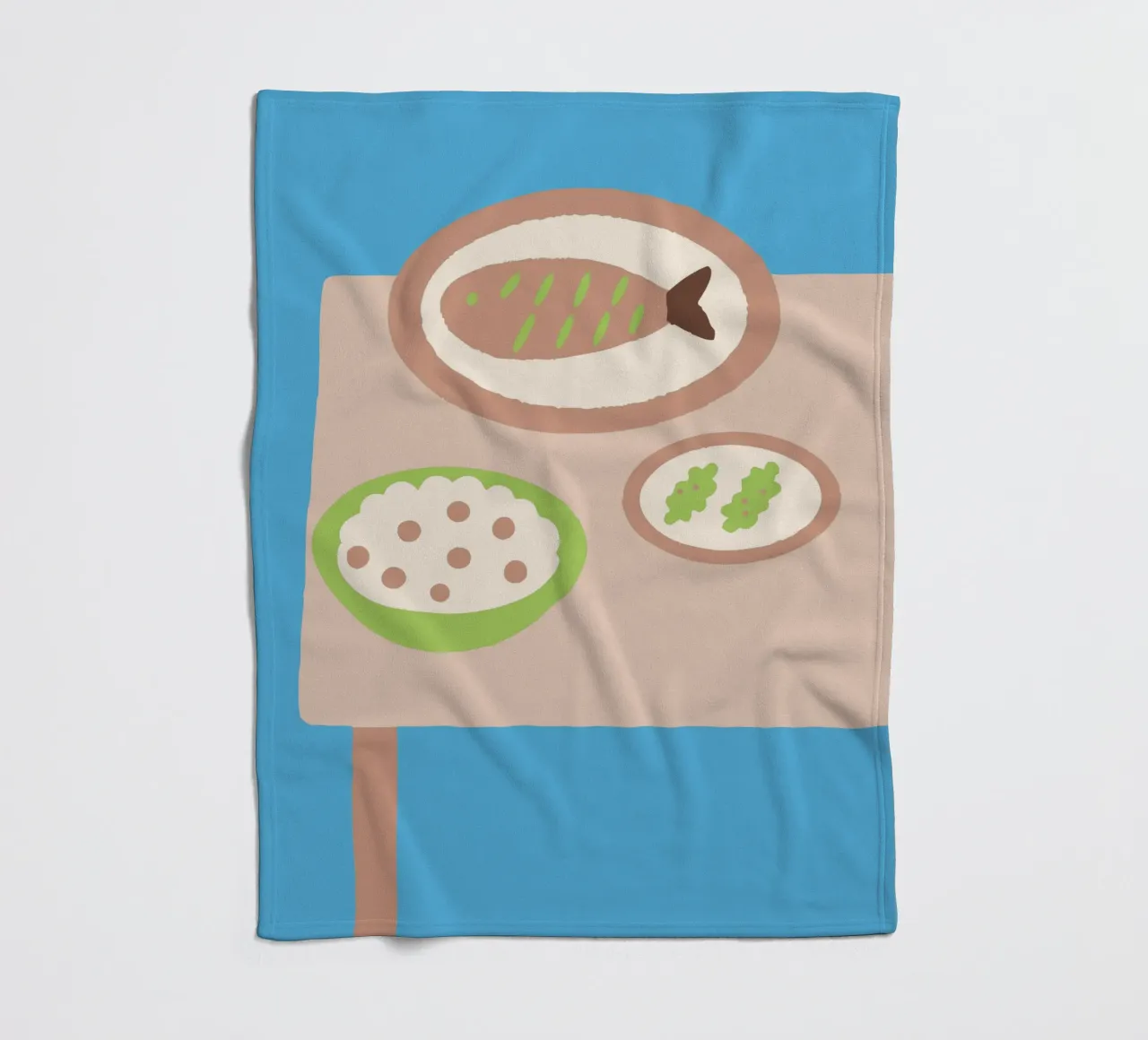 Tre piatti per la cena coperta in pile da TRENDY POSTER SHOP