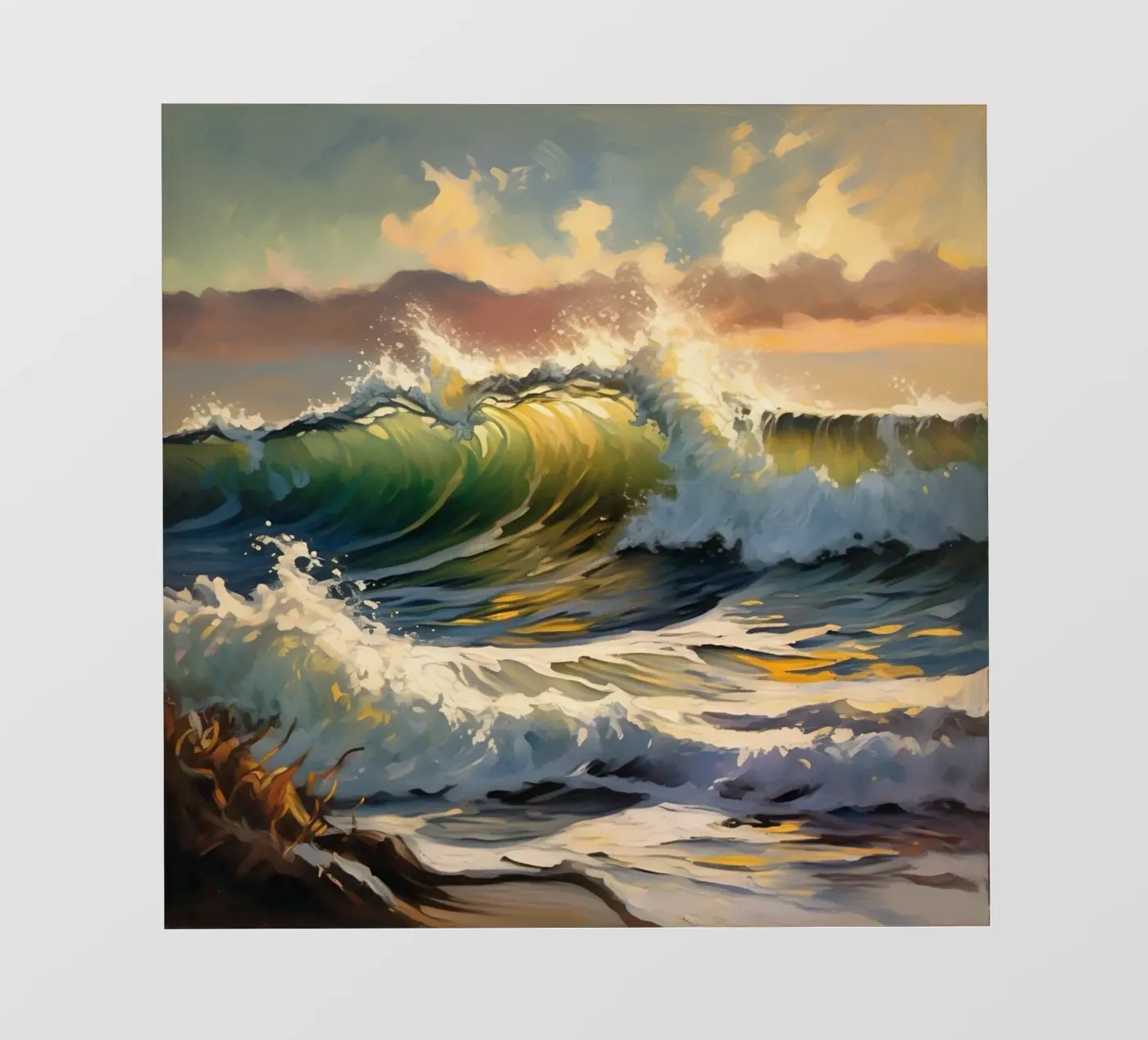 Distant Waves backlit film by Earthly Visions