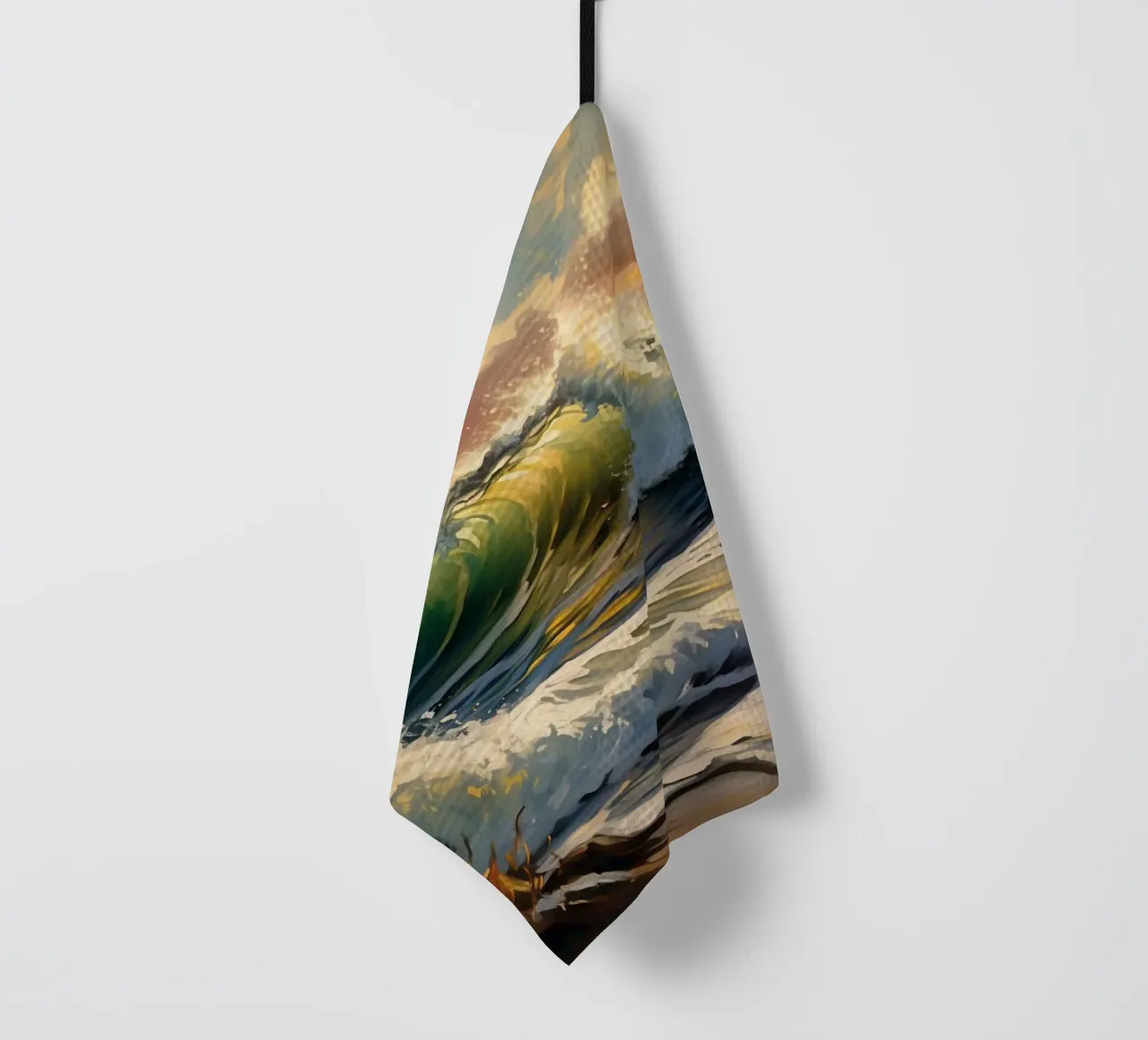 Vagues lointaines torchon de Earthly Visions