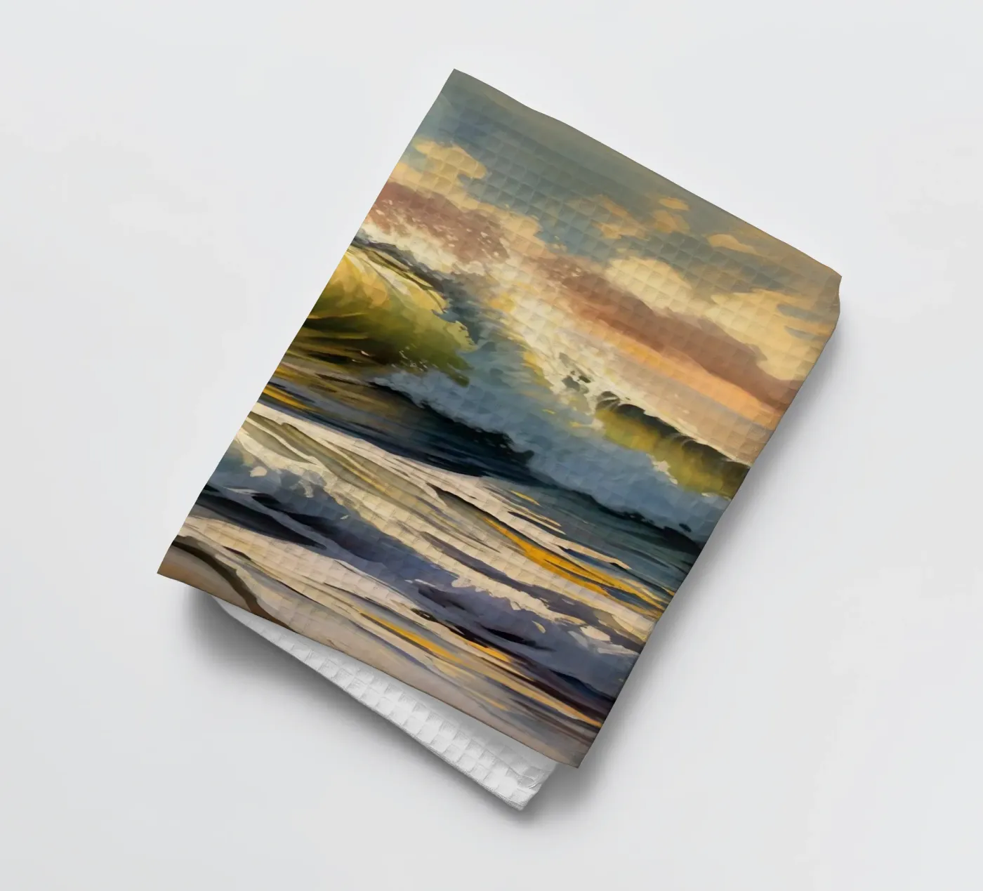 Distant Waves Geschirrtuch von Earthly Visions