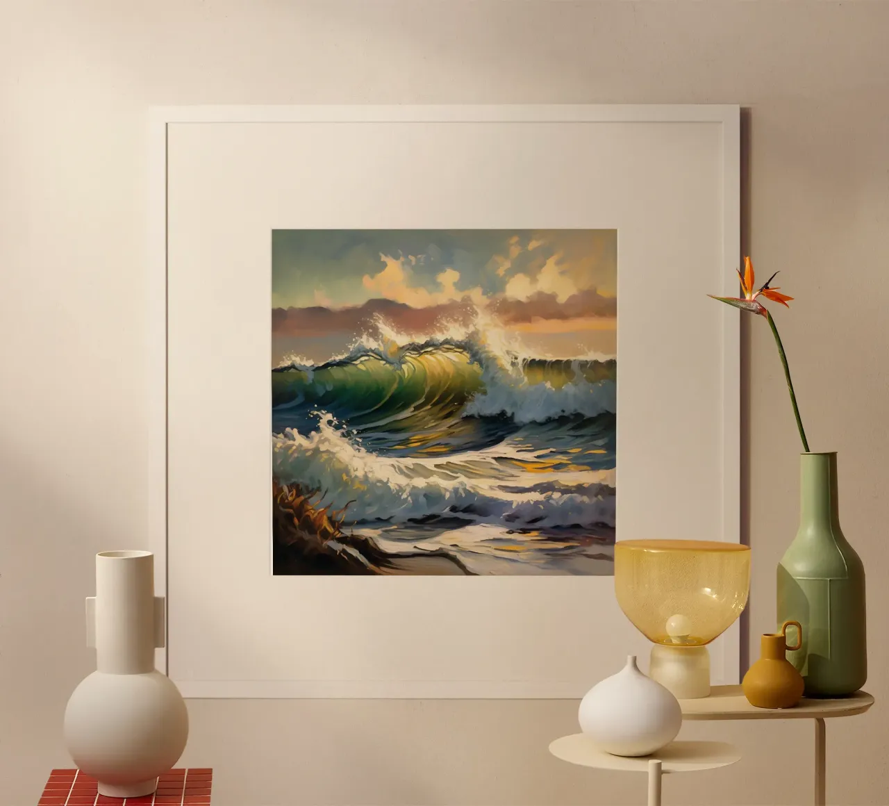 Distant Waves poster by Earthly Visions