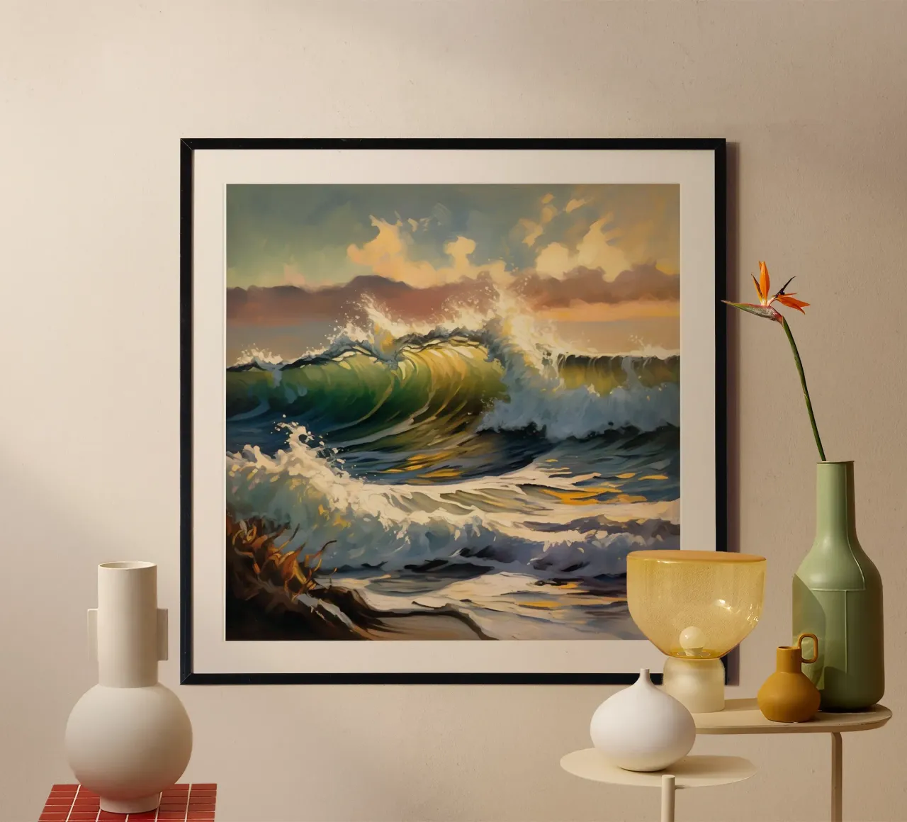 Distant Waves poster by Earthly Visions