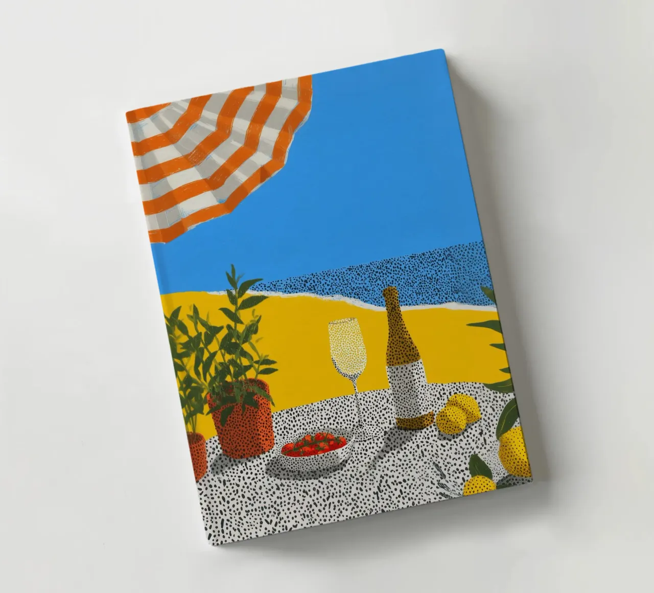 Summer calm with points notebook by Carinaprint