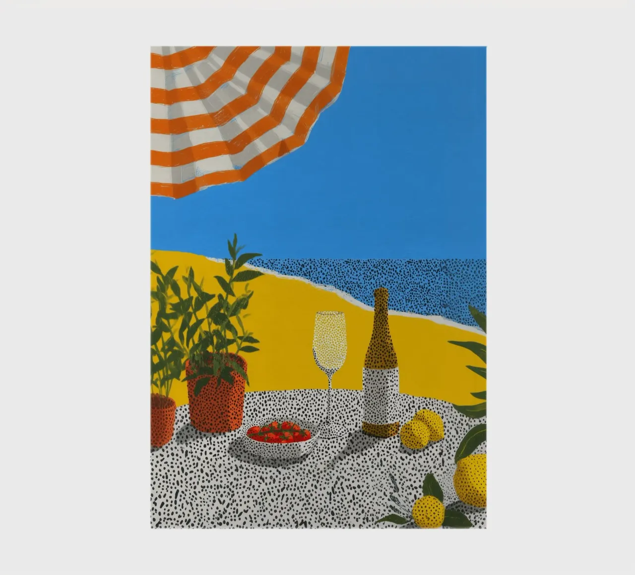 Summer calm with points notebook by Carinaprint