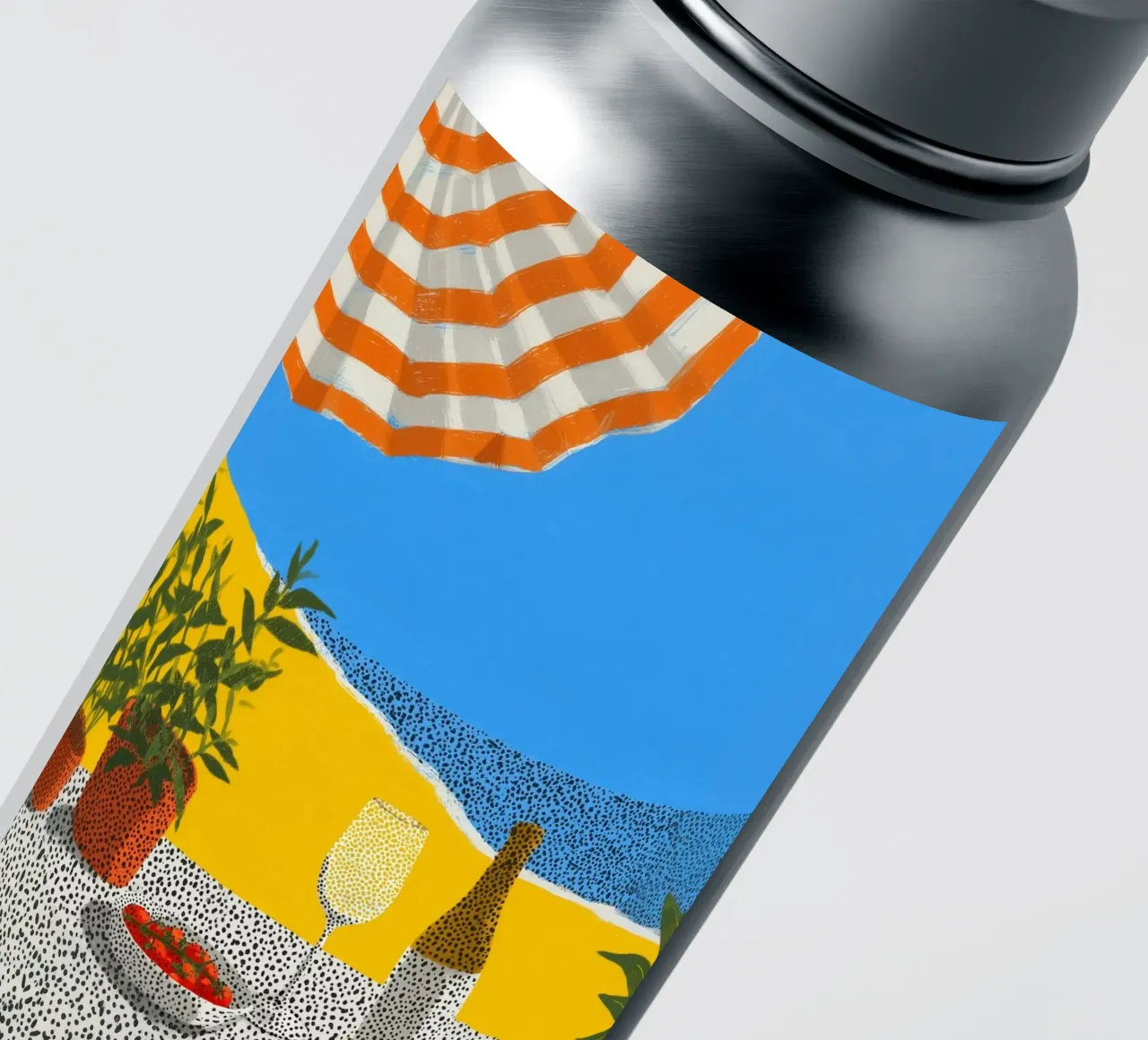 Summer calm with points sticker by Carinaprint