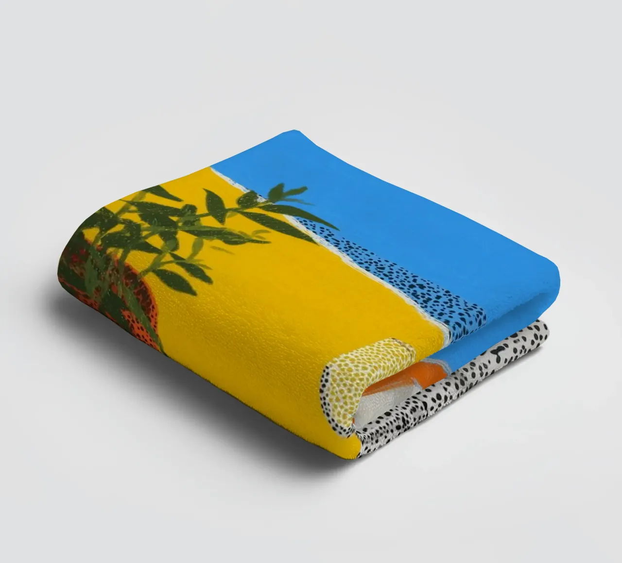 Summer calm with points towel by Carinaprint