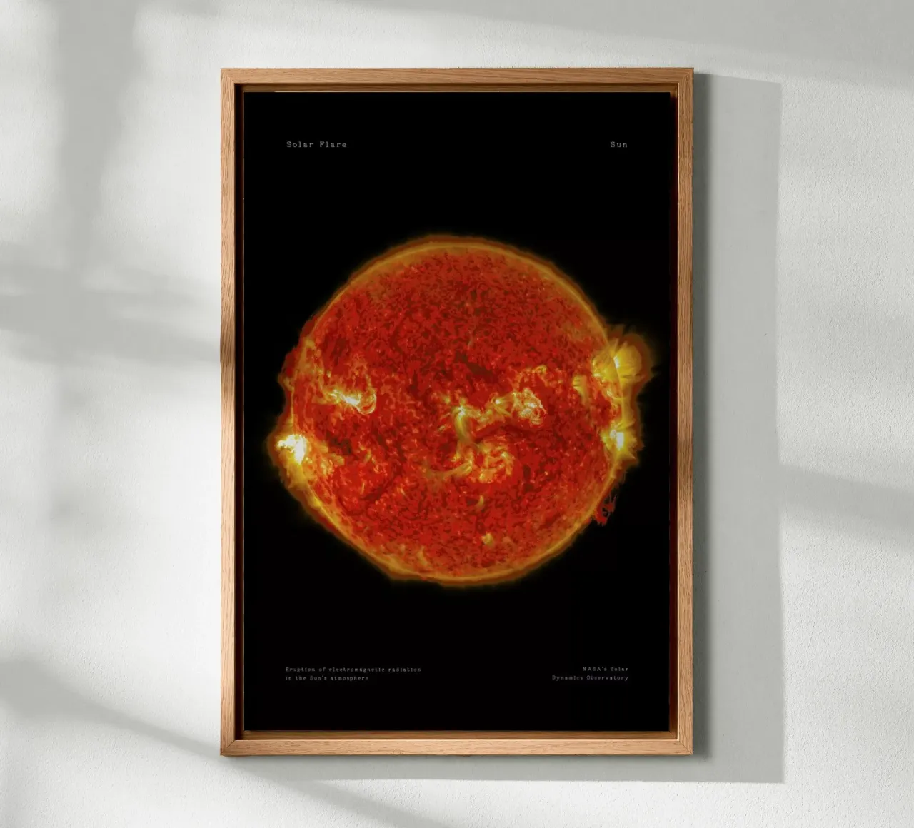 Solar Flare aluminium-dibond van Vintage by JUNIQE