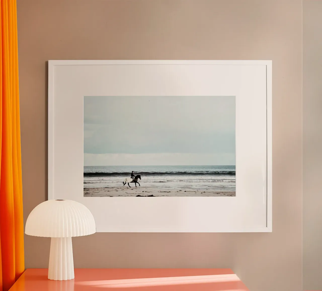 rider surf poster con telaio in alluminio da Horsire