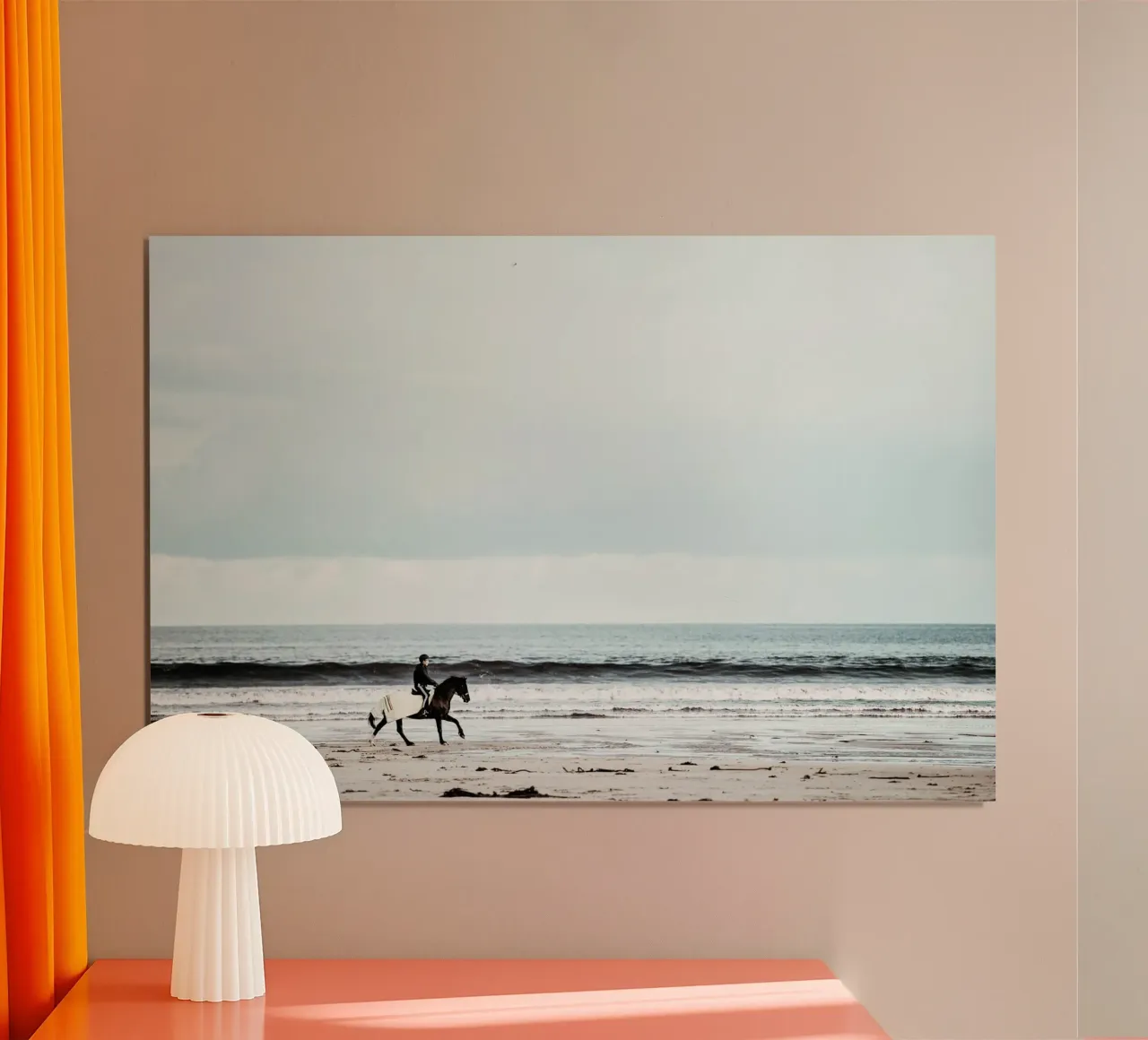rider surf poster con telaio in alluminio da Horsire