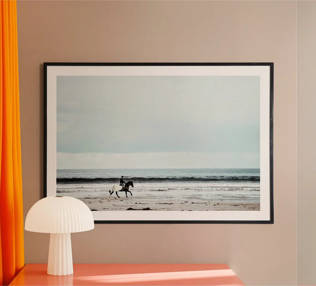rider surf poster con telaio in alluminio da Horsire