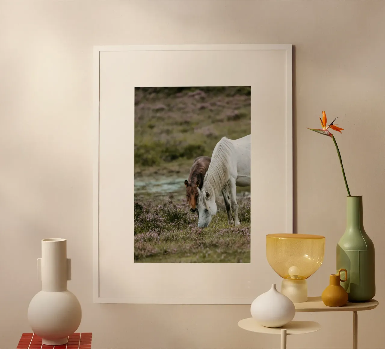 grande rurale poster con telaio in plastica da Horsire
