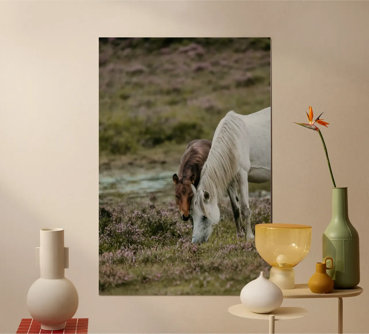 grande rurale poster con telaio in plastica da Horsire