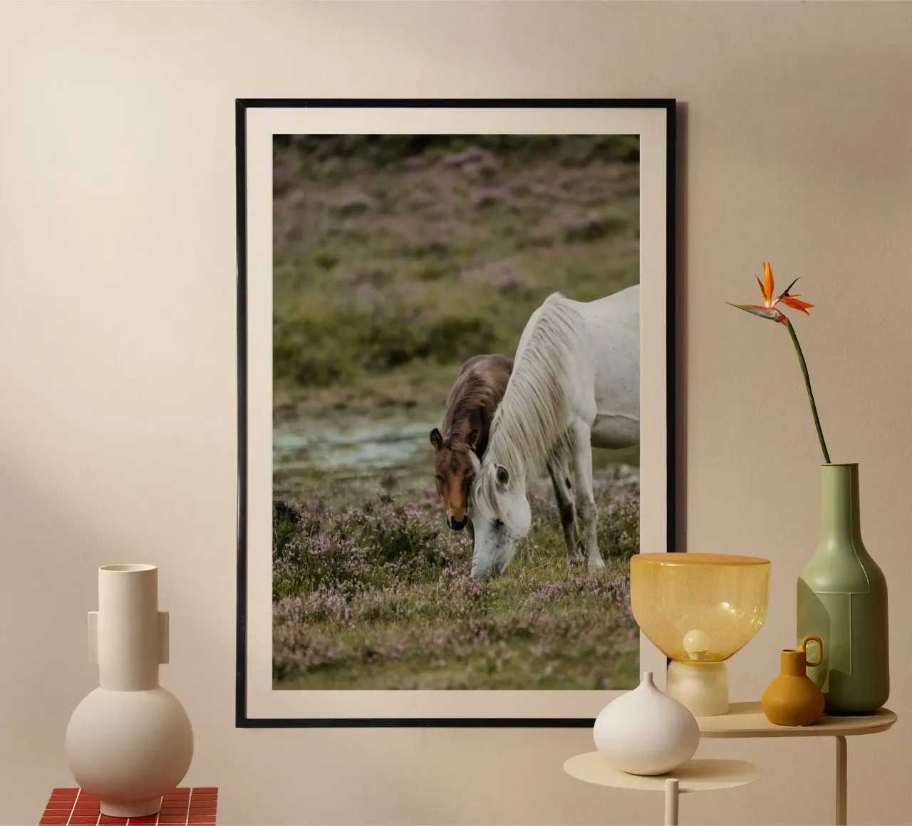 grande rurale poster con telaio in plastica da Horsire