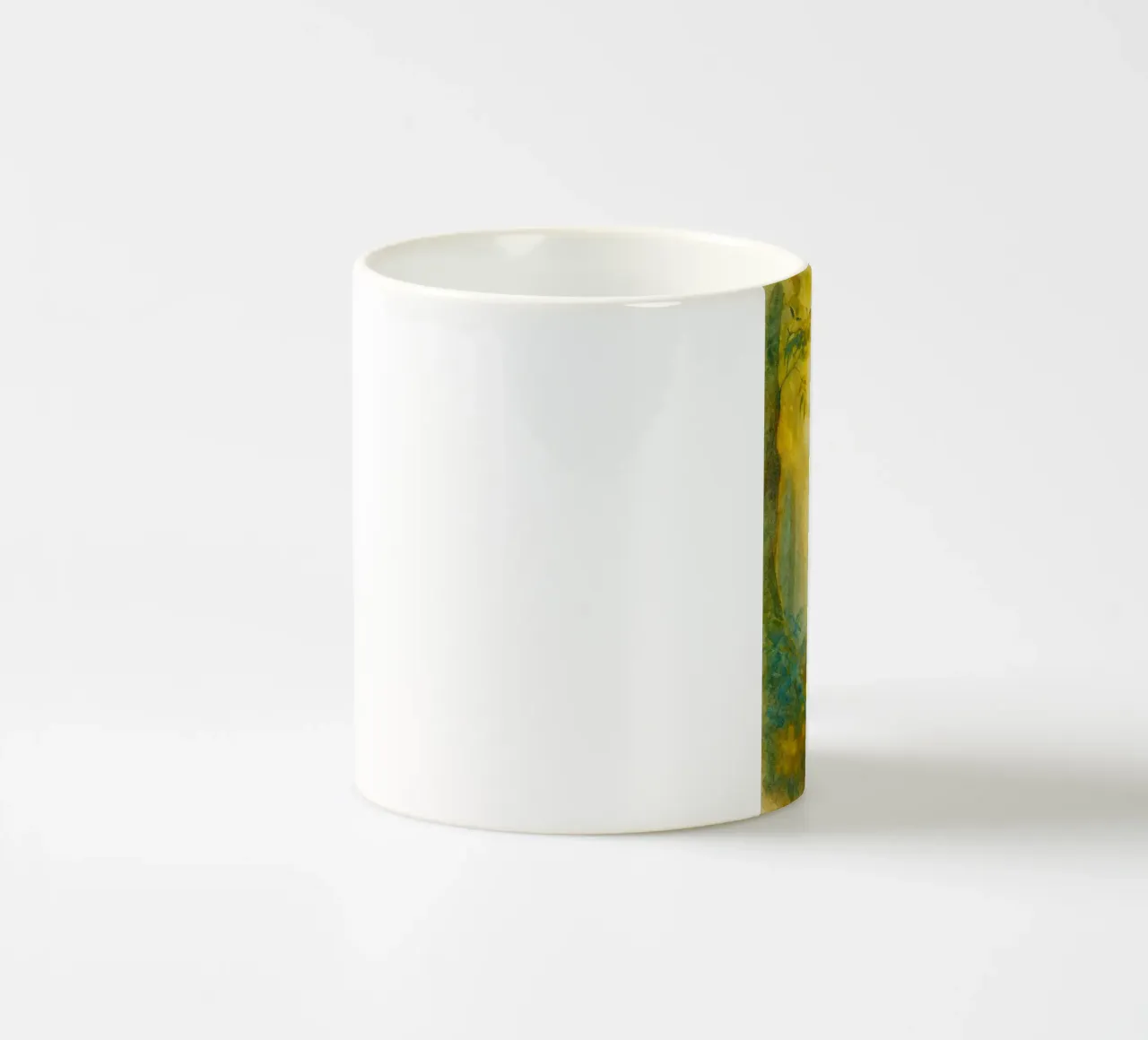 tiger walking painting drawing ceramic mug by lauraa
