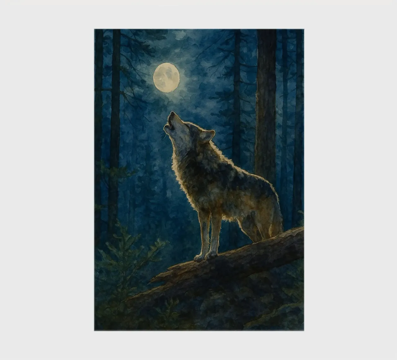 wolf painting drawing notebook by lauraa