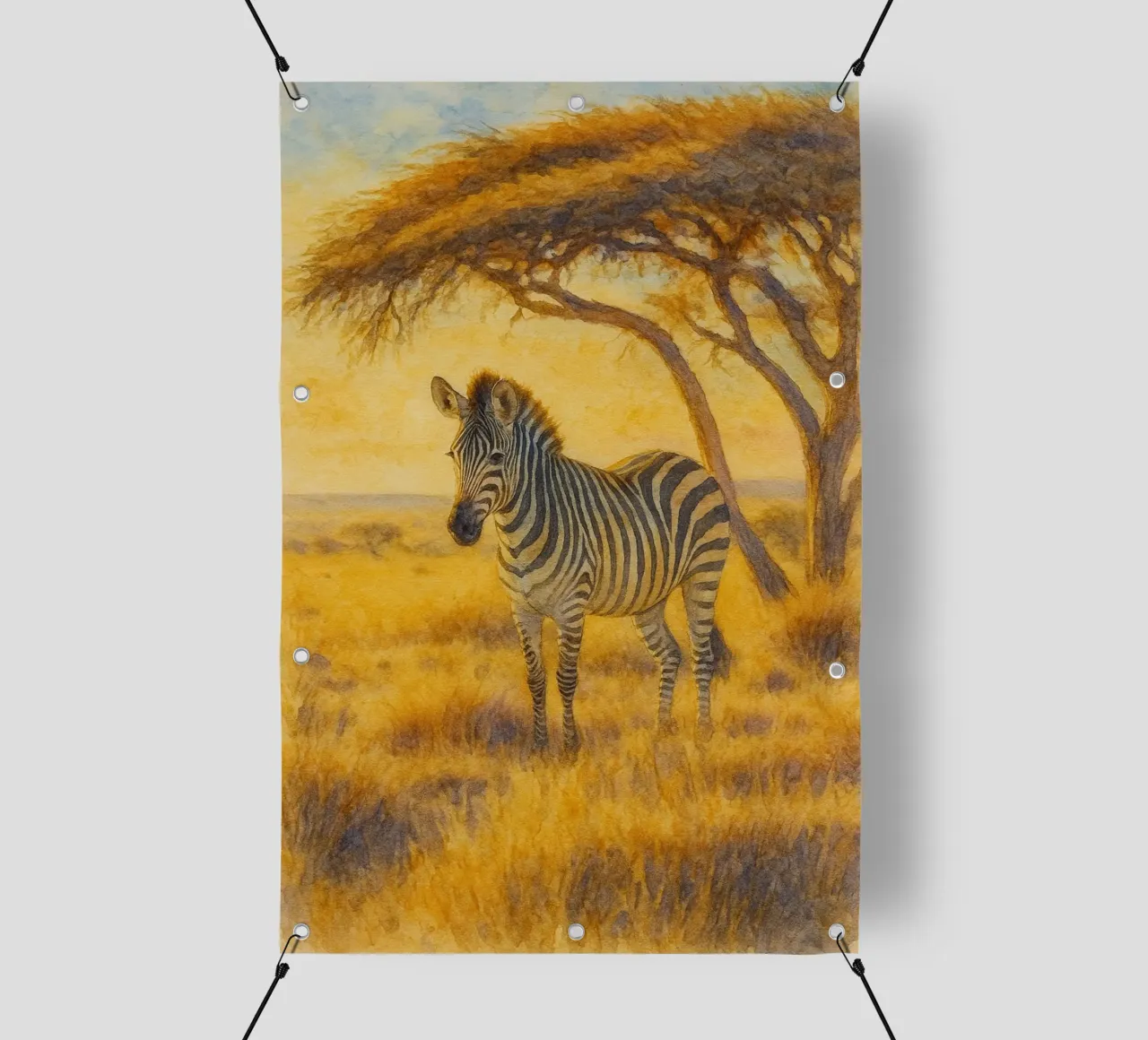 zebra painting drawing pvc cover by lauraa