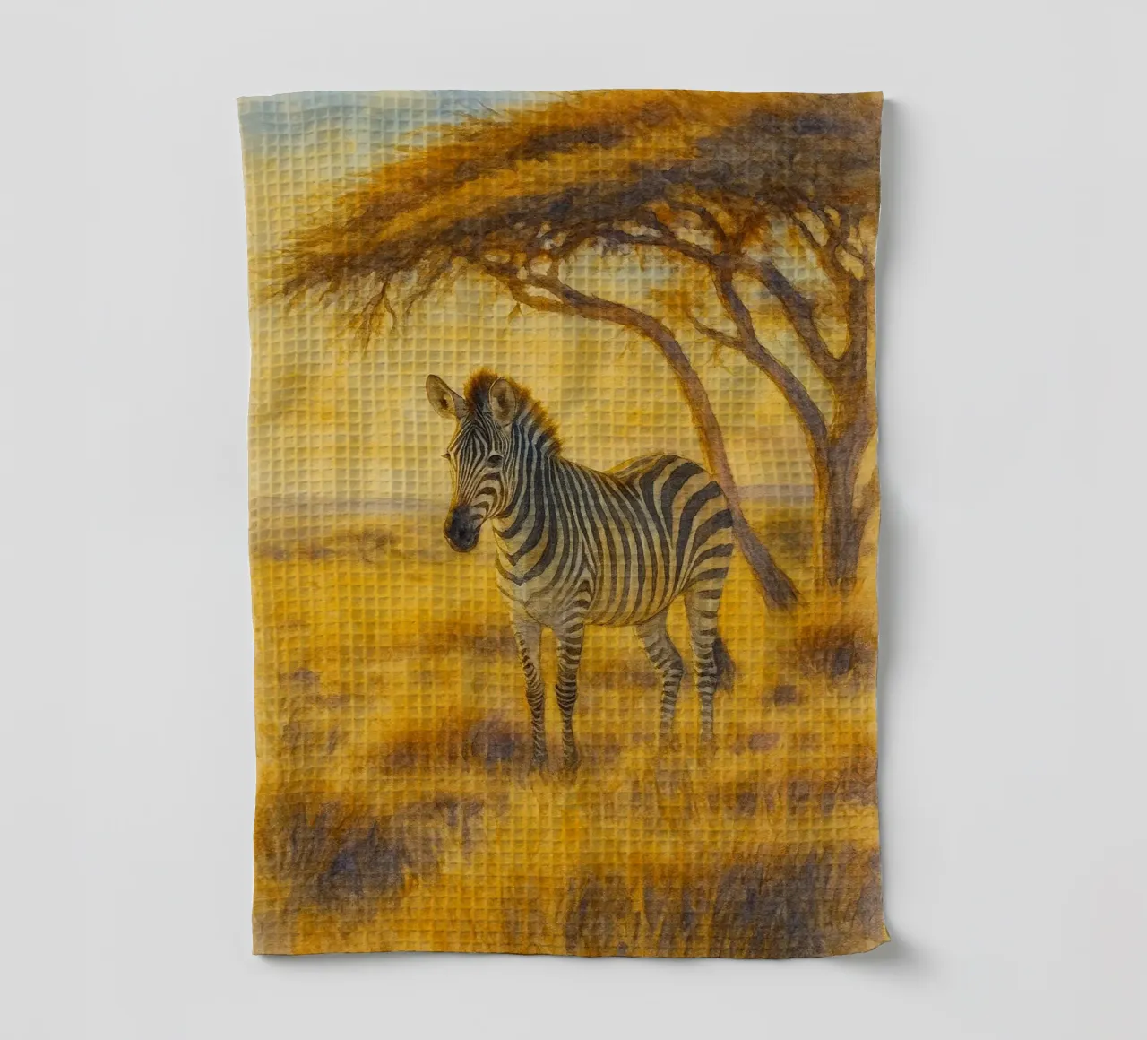 zebra malen zeichnung Geschirrtuch von lauraa