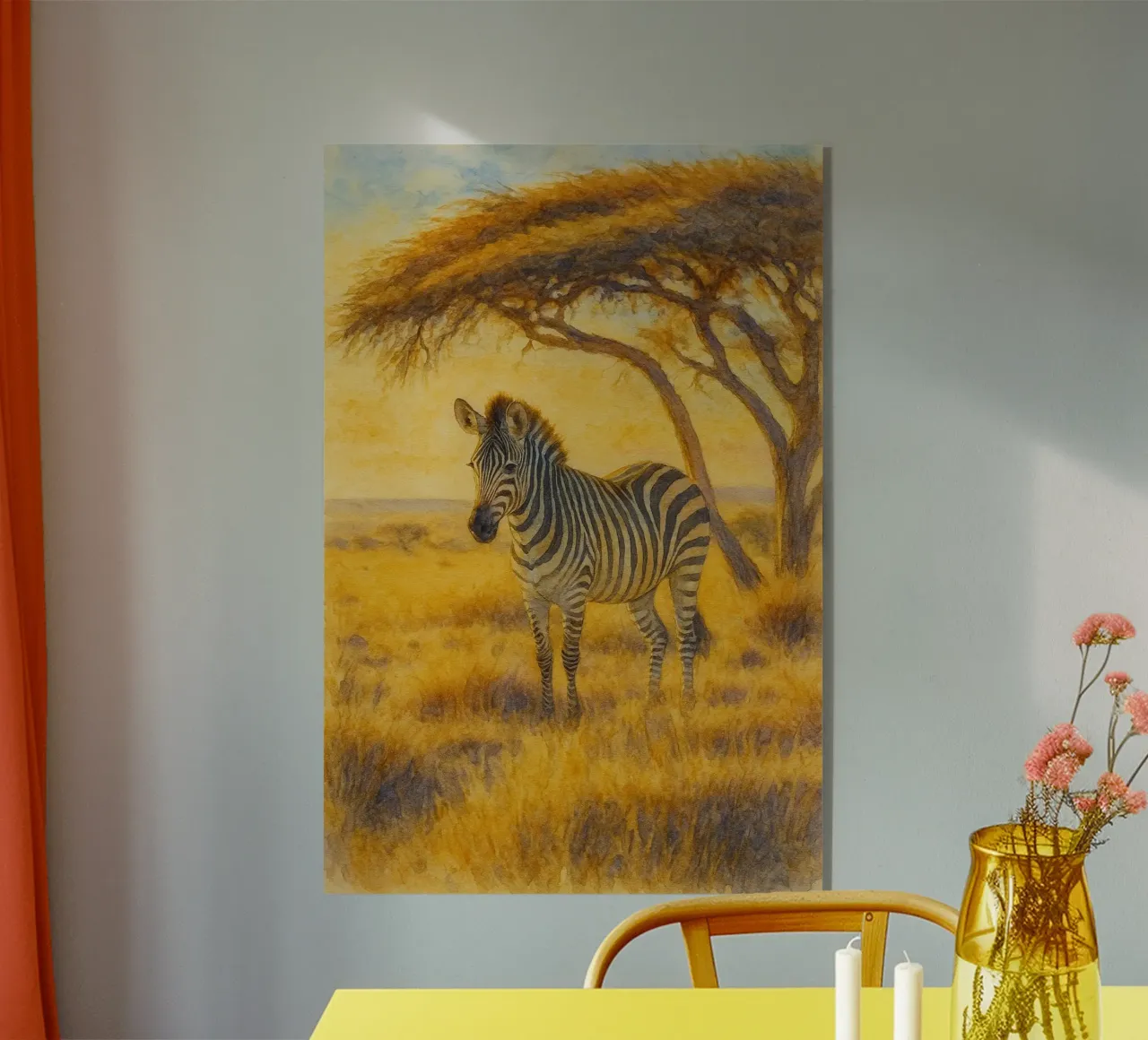 zebra painting drawing acrylic glass by lauraa
