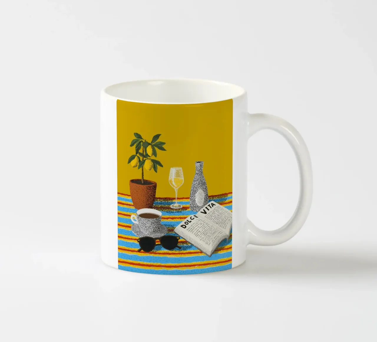 Momenti di piacere in Italia tazza in ceramica da Carinaprint