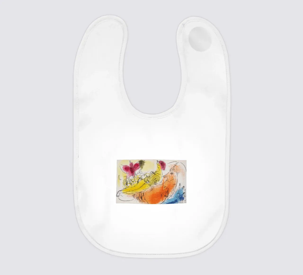 Marc Chagall You Probably Didn't baby bib by Alvena Baumbach