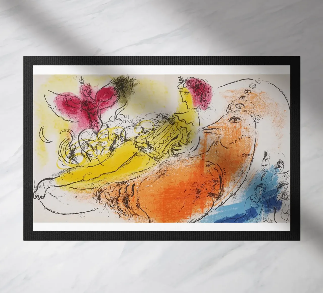 Marc Chagall, den Sie wahrscheinlich nicht kannten Fußmatte von Alvena Baumbach