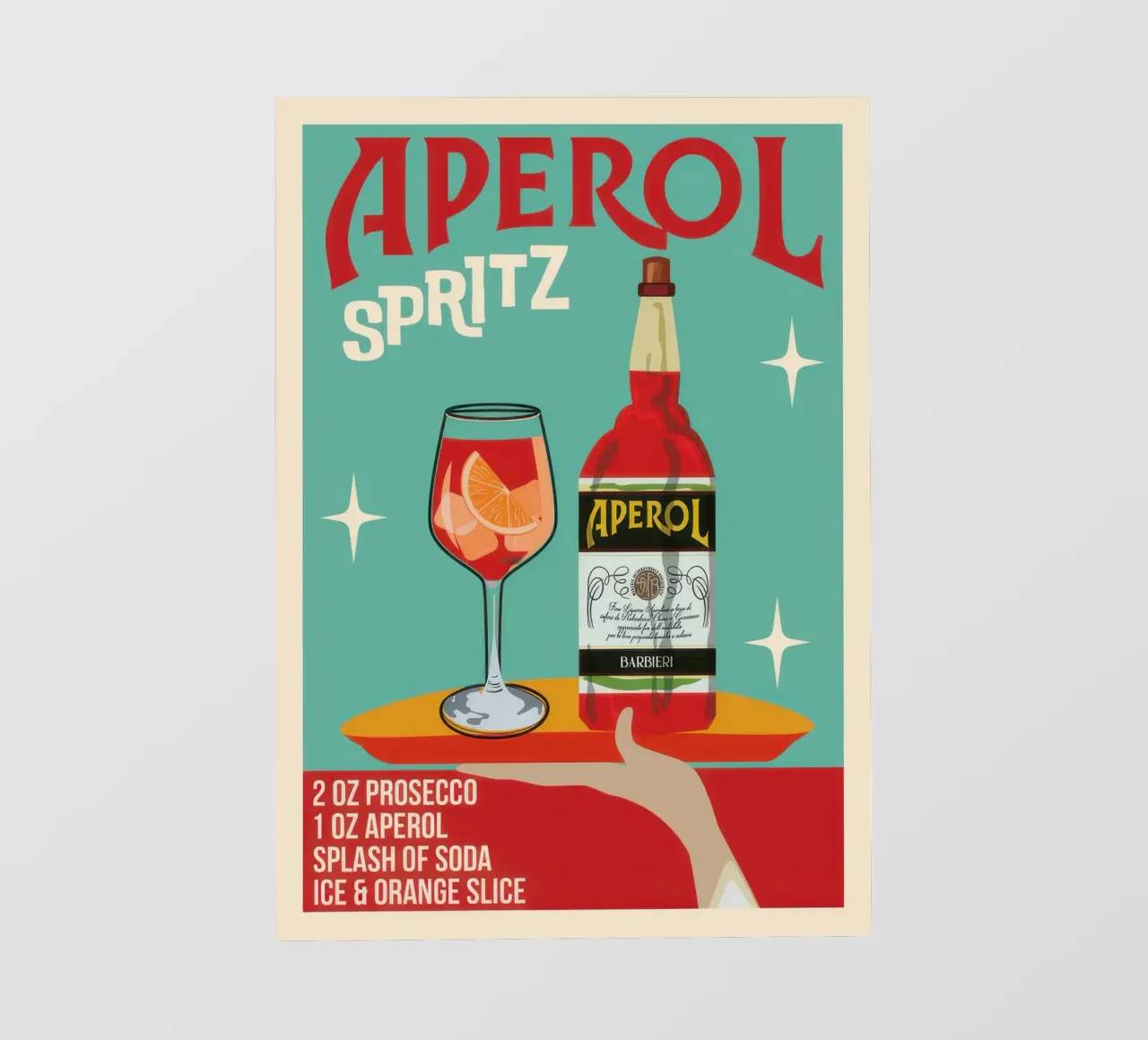 Aperol Spritz pellicola backlit da Beauty wall