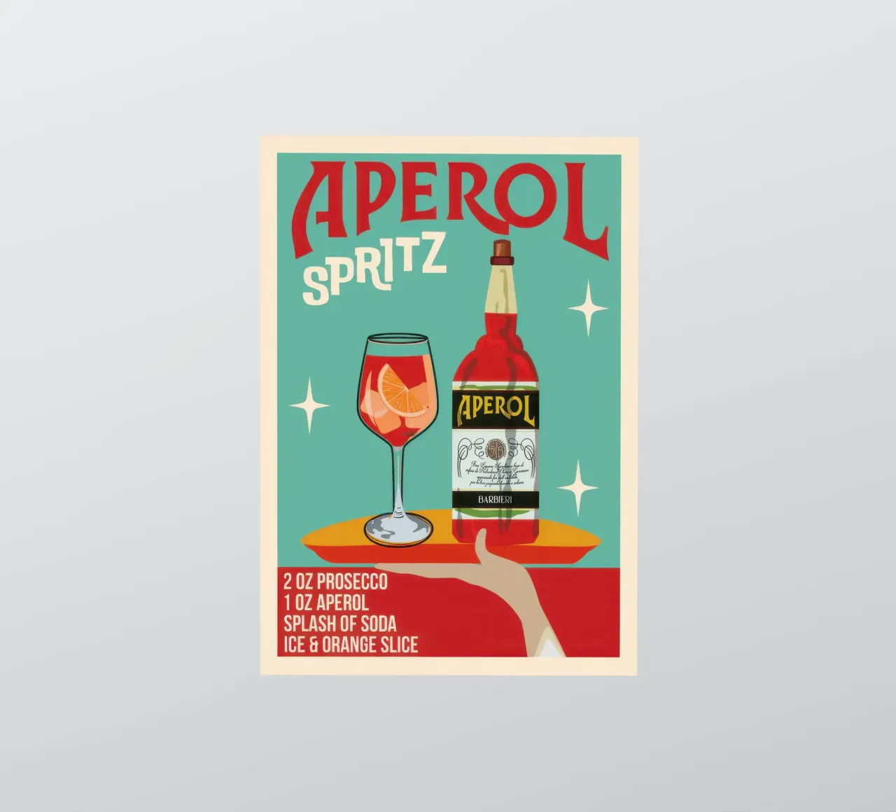 Spritz à l'Aperol autocollant de Beauty wall