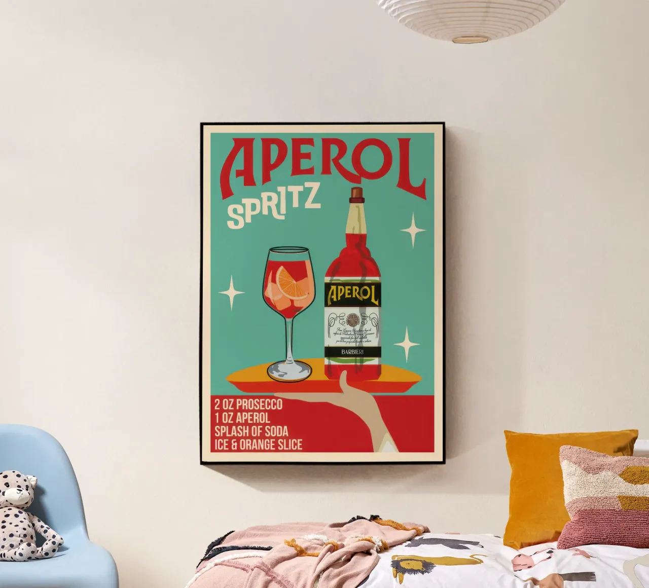 Aperol Spritz plexiglass da Beauty wall