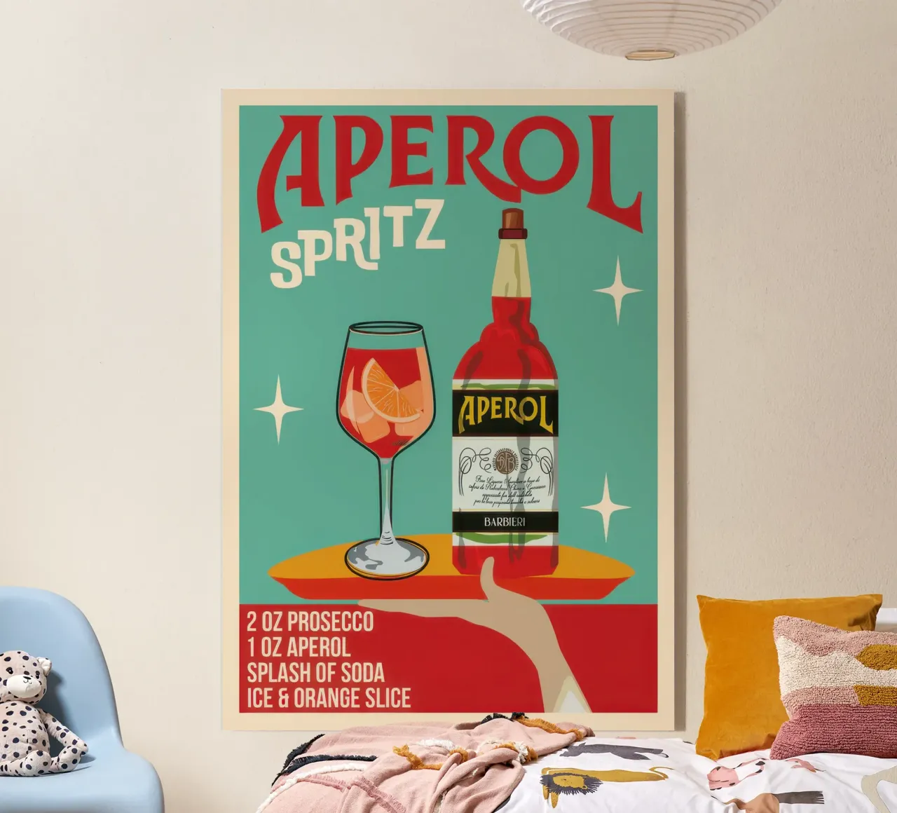 Aperol Spritz plexiglass da Beauty wall