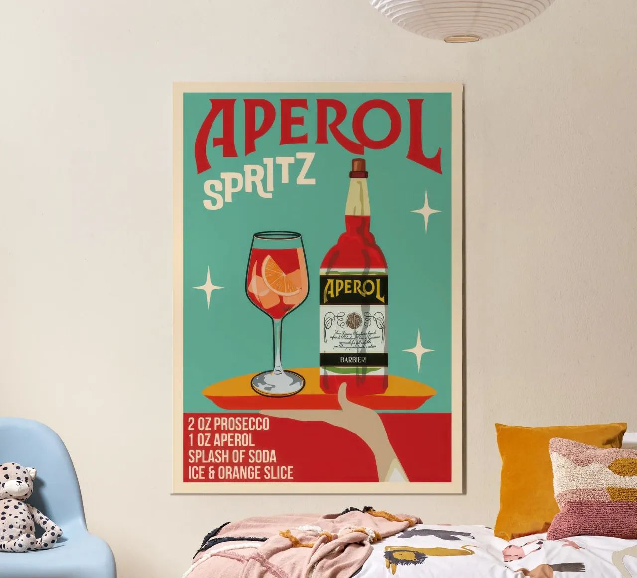 Aperol Spritz alluminio dibond da Beauty wall