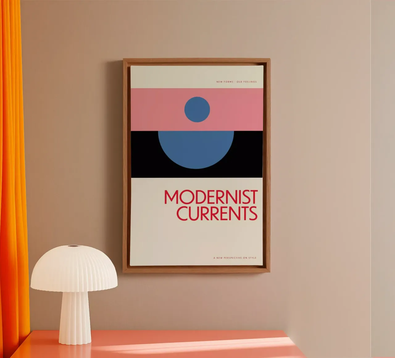 Modernist Currents 8 tela con Cornice a cassetta da Studio One