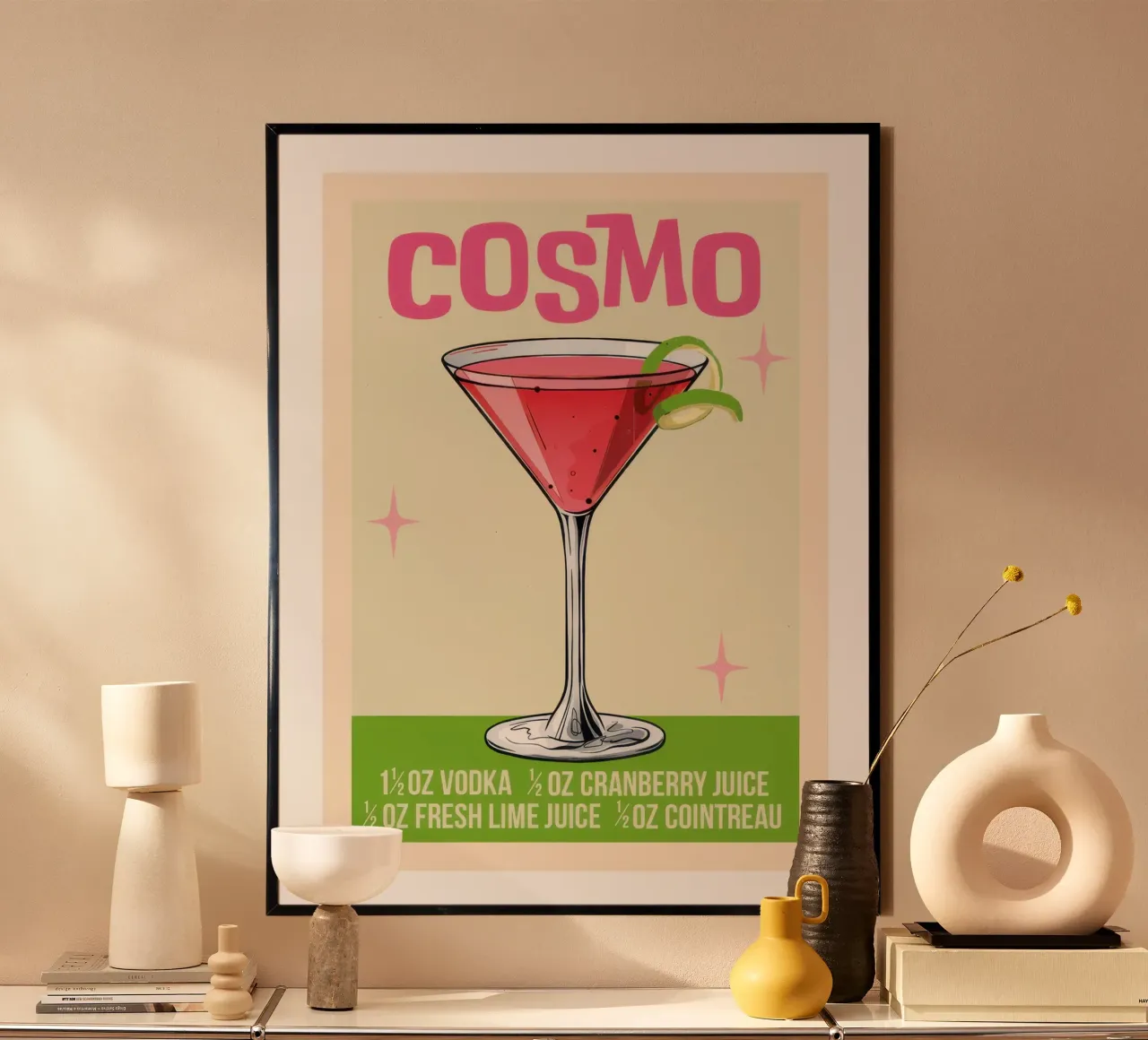 Cosmo poster con telaio in legno da Beauty wall