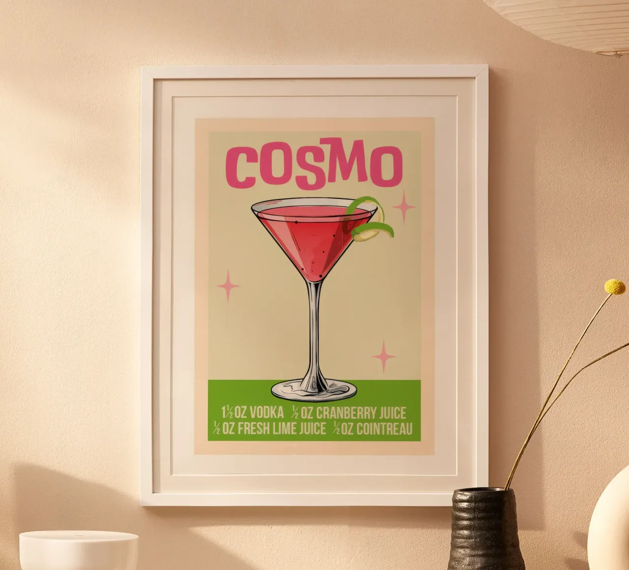 Cosmo poster con telaio in legno da Beauty wall