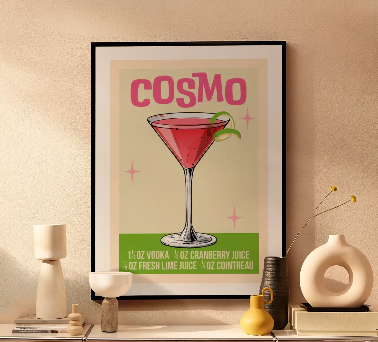 Cosmo poster con telaio in legno da Beauty wall