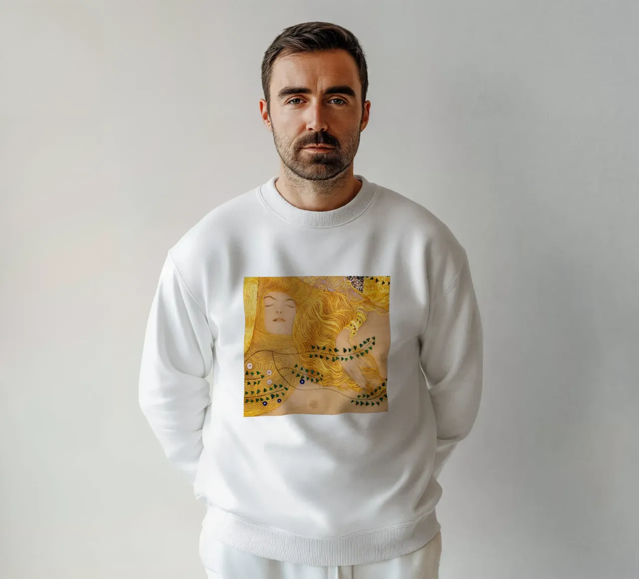 Gustav Klimt Serpente di mare felpa da Spencer Farrell2
