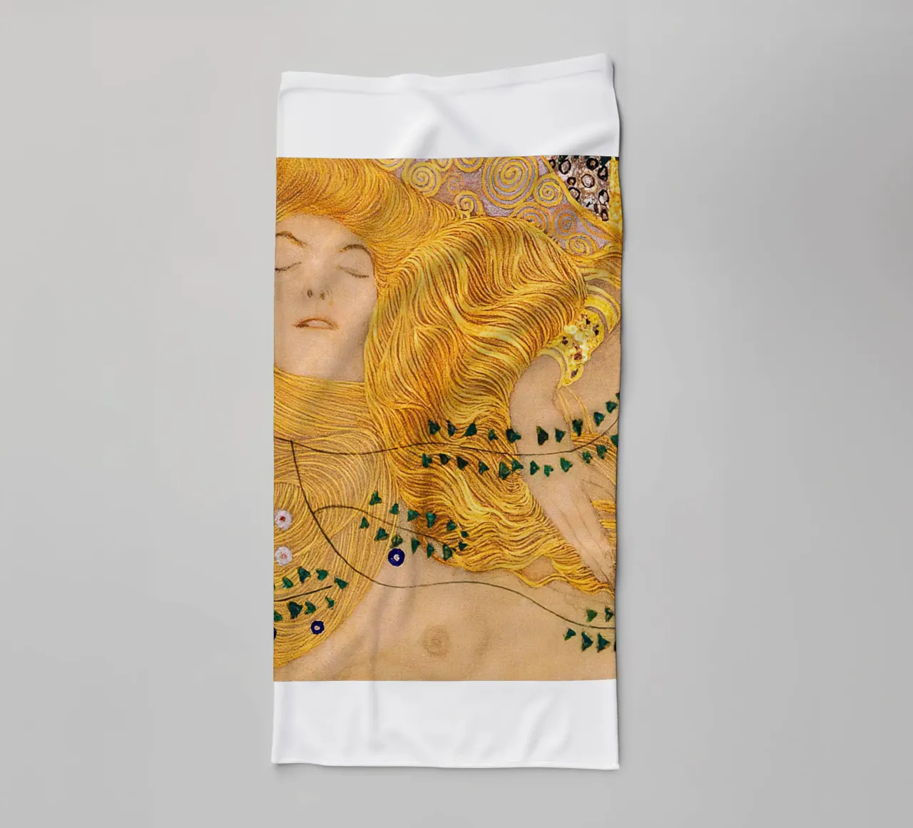 Gustav Klimt Sea Serpent towel by Spencer Farrell2