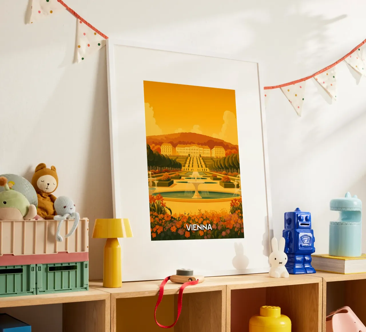 skyline wenen vector schilderij poster van adzkiya