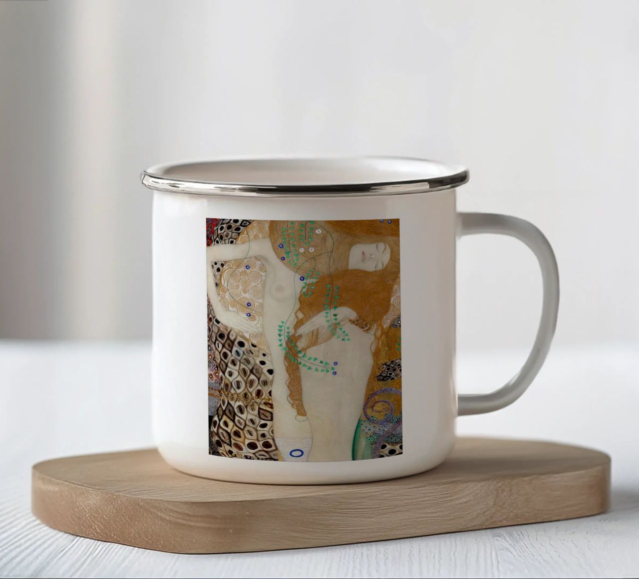 Serpenti in Gustav Klimt tazza in smalto da DuncanBennett shop