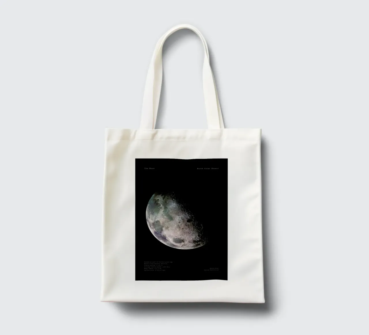 The Moon jute draagtas van Vintage by JUNIQE