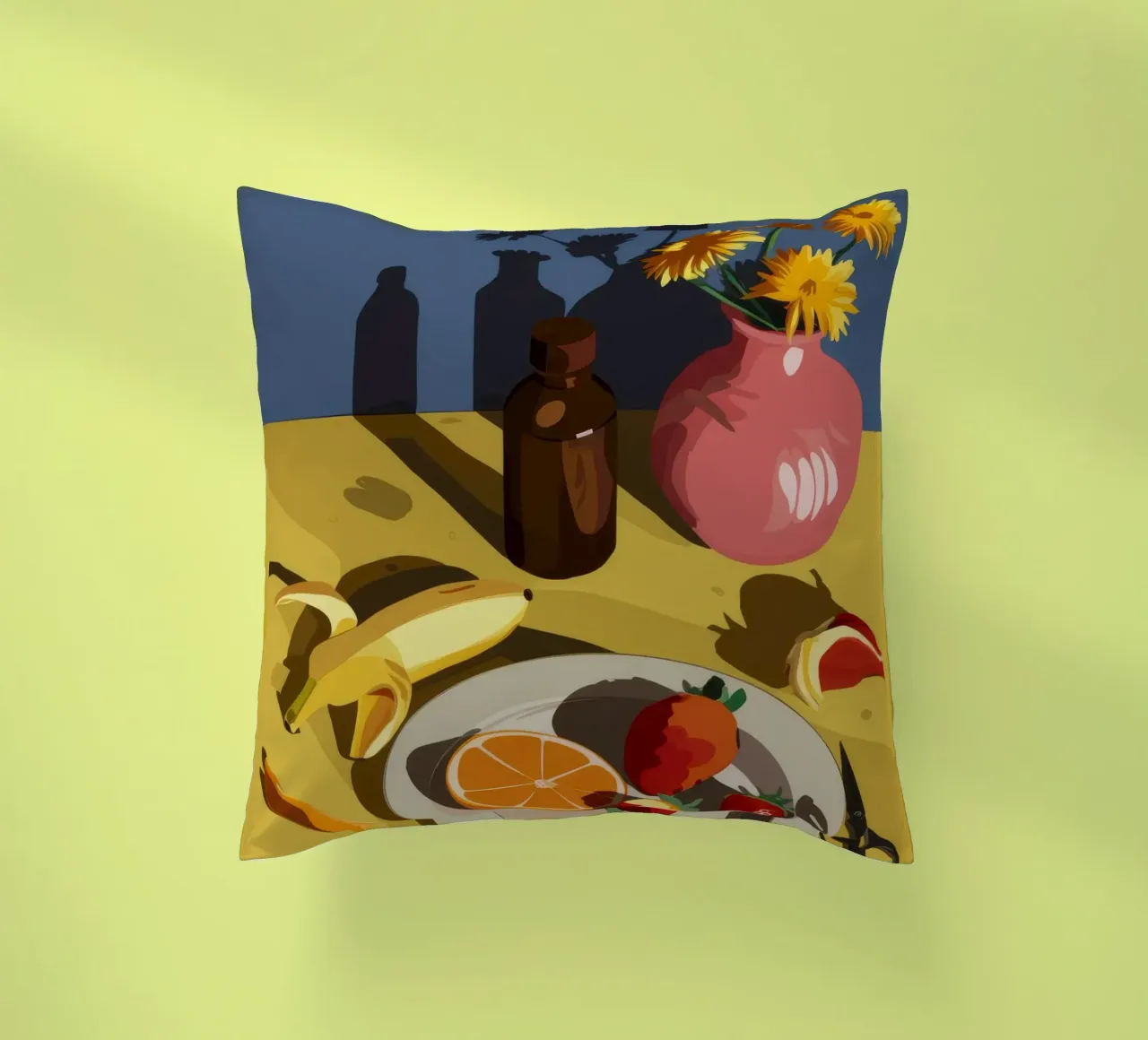 Piatto rosa frutta cuscino da Moonlite Desire