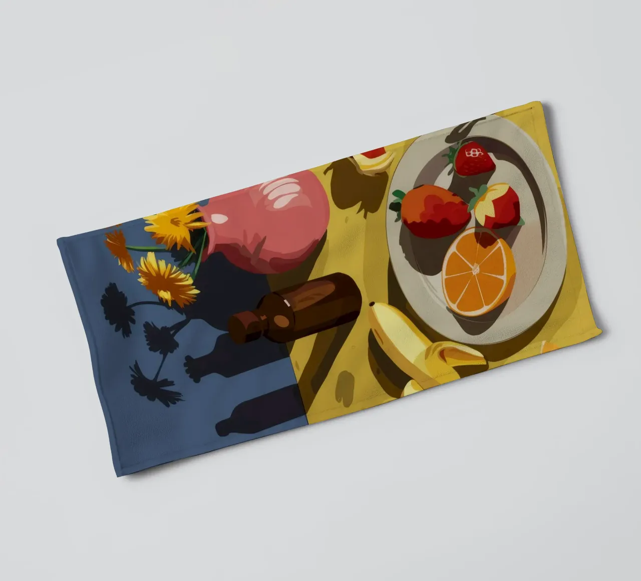 Piatto rosa frutta asciugamano da bagno da Moonlite Desire