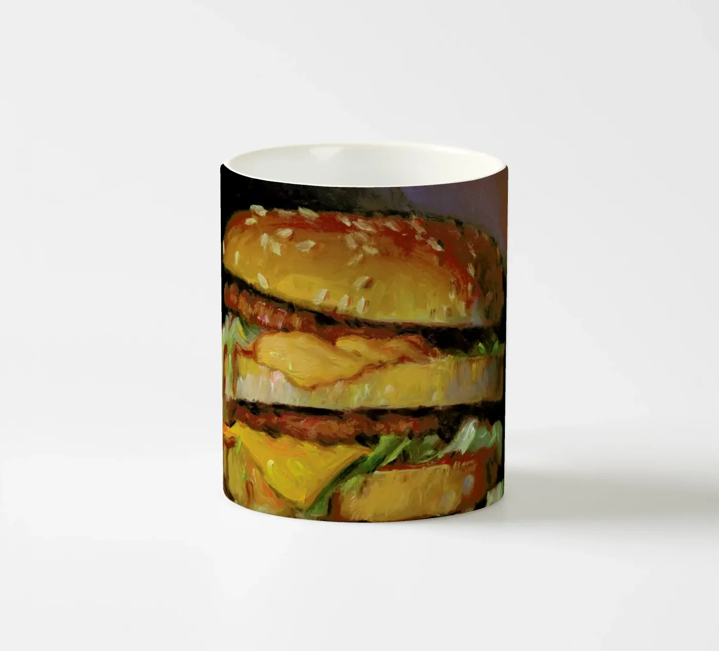 Big Mac ceramic mug by Noah Verrier