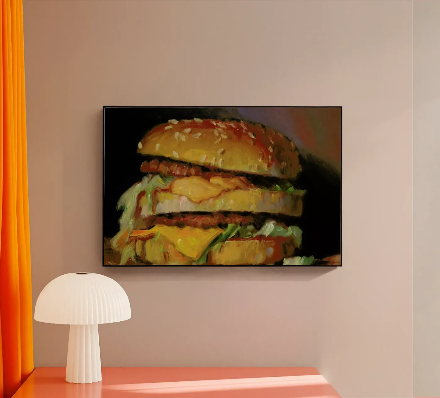 Big Mac acryl van Noah Verrier