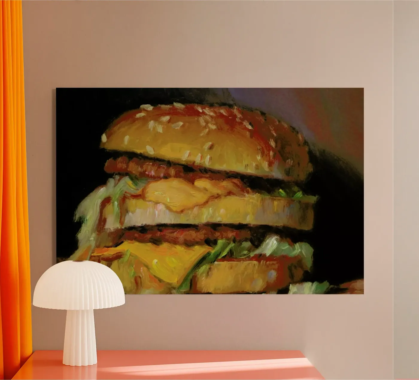 Big Mac acryl van Noah Verrier